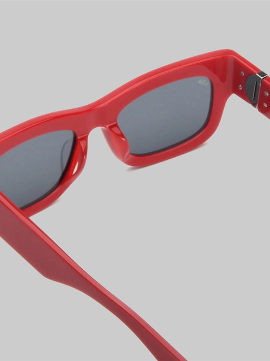 Akila Unisex Sunglasses with Red Frame and Red Lens 2221-5501