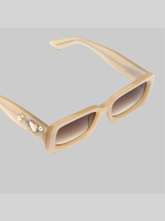 Akila Women's Sunglasses with Beige Frame and Beige Lens 2230-9897