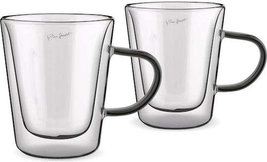 Lamart Vaso Σετ Ποτήρια Νερού Γυάλινα Μαύρο 300ml 2τμχ
