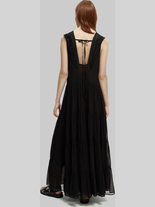 Maxi Dress Turtleneck Black