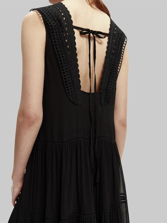 Maxi Dress Turtleneck Black