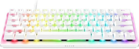 Razer Huntsman V3 Pro Mini Analog Gaming Mechanical Keyboard 60% with Razer Analog Optical Gen-2 switches and RGB lighting (English US) White