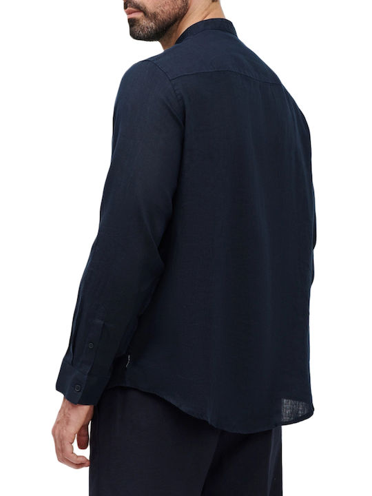 Armani Exchange Linen Shirt Blue