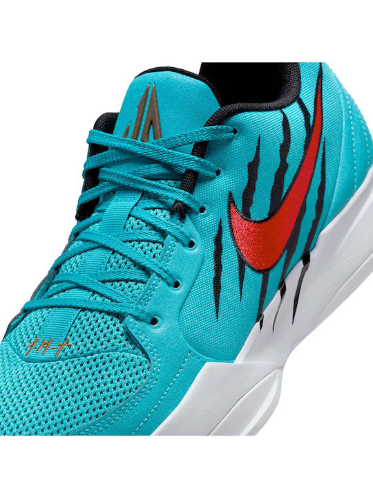 Ja 2 Low Basketball Shoes Rapid Teal / Black / Ale Brown / University Red