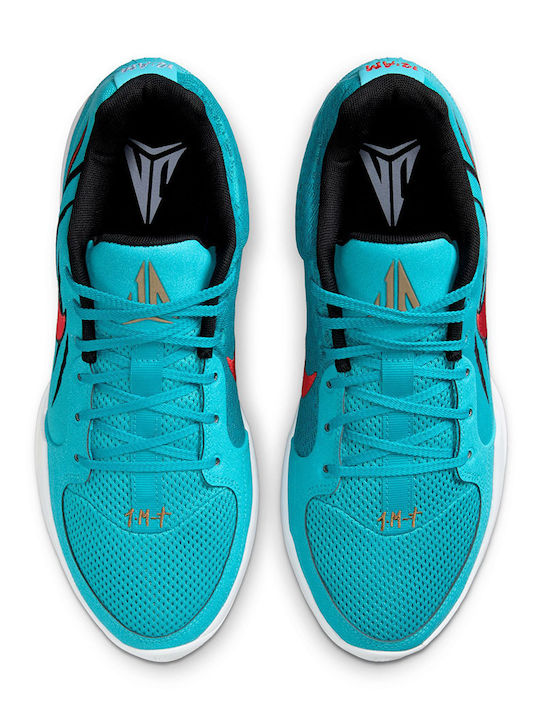 Ja 2 Low Basketball Shoes Rapid Teal / Black / Ale Brown / University Red