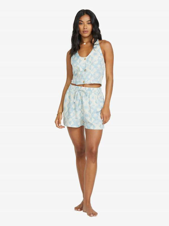 Sunflower Γυναικείο Ψηλόμεσο Σορτς Powder Blue