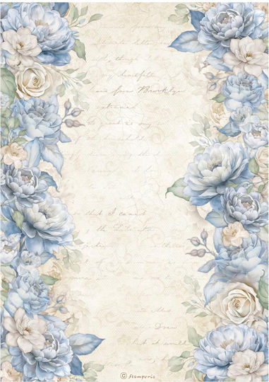 Set of 6 Decoupage Rice Papers Stamperia 21x29cm A4 Timeless