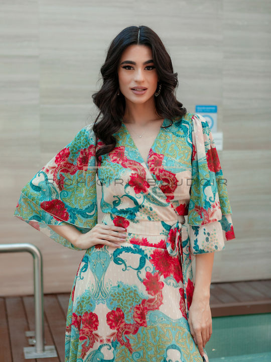 Set with Skirt Floral Green