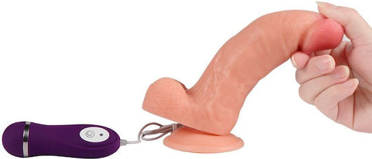 Shequ Iron Dragon Ρεαλιστικός Δονητής με Remote Control Flesh