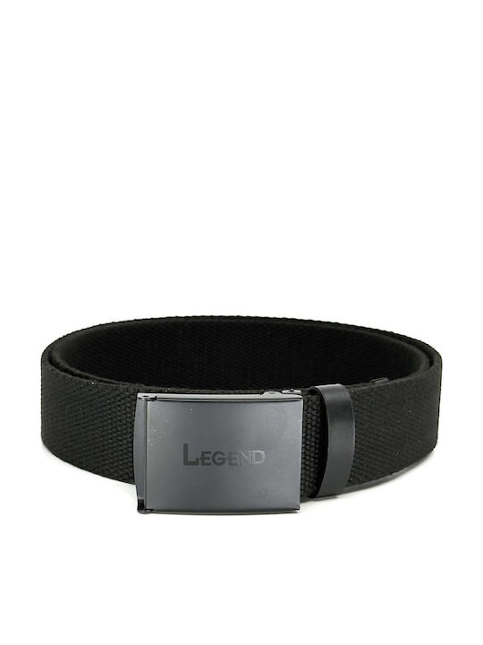 Men's Belt Fabric Black