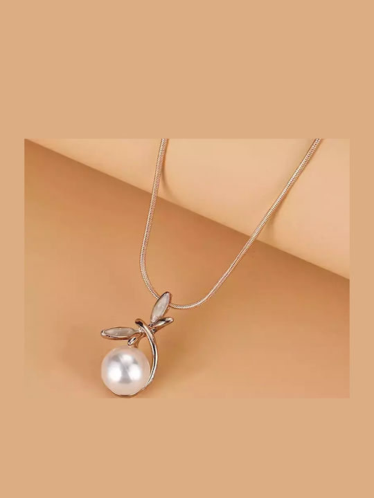 Set with Necklace , Earrings & Pendant with Pearls