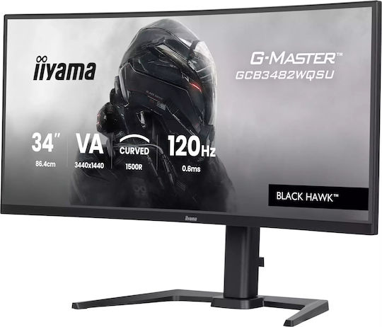 Iiyama GCB3482WQSU-B1 Gaming Monitor Curbat Ultrawide VA HDR 34" QHD 3440x1440