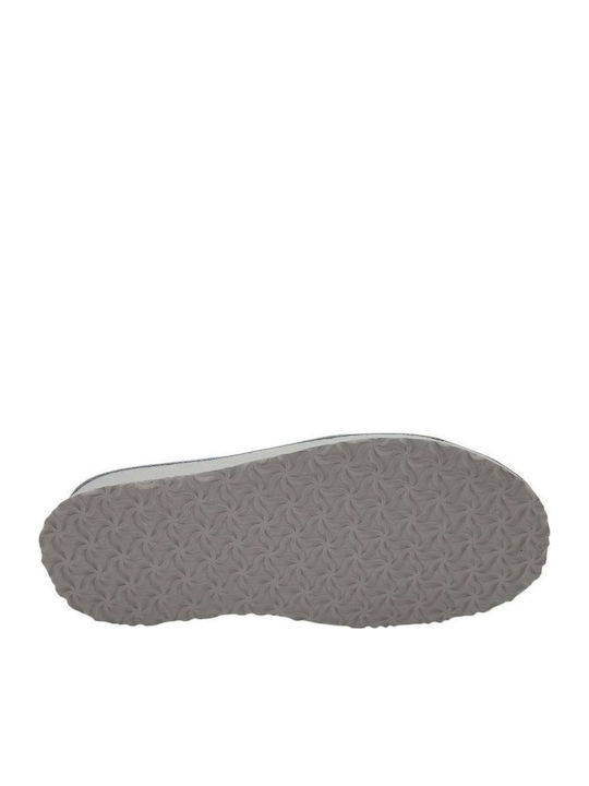 Damen Hausschuhe Sliders Grau