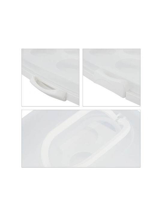 Relaxdays Tortieră Plastic Transparent 16x34x32.5buc