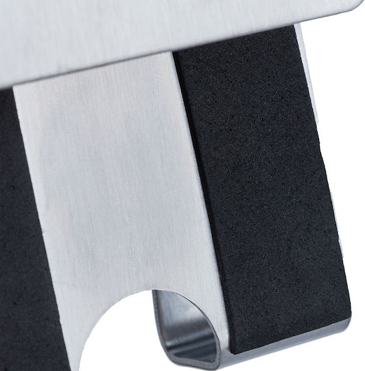 Relaxdays Inox Door Hook 6.5x7x5cm