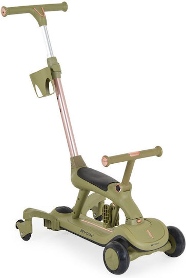 Byox Παιδικό Πατίνι Cornet 6 in 1 Τρίτροχο με Κάθισμα Πράσινο