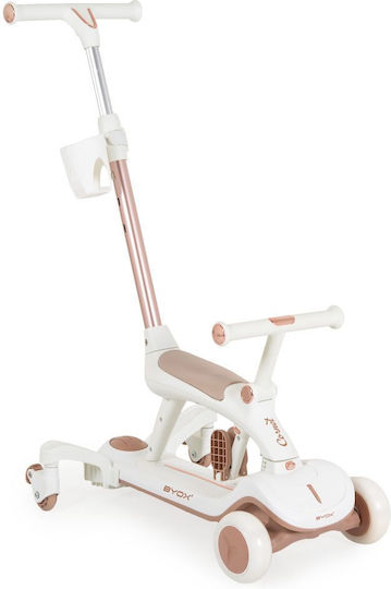 Byox Kids Scooter Foldable Cornet 6 in 1 3-Wheel with Seat White