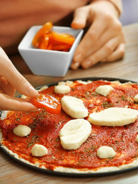 Relaxdays Tăvi de copt pentru pizza Aluminiu cu Strat Antiaderent