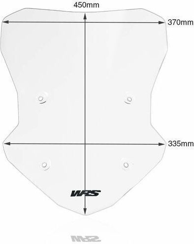 WRS Transparentes Visier Motorrad für BMW F 900 XR BM057T
