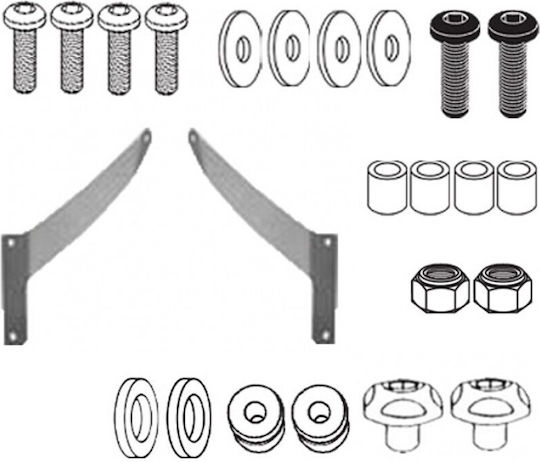 Givi Motorcycle Windshield & Windscreen Installation Kit for Suzuki Burgman 400 D266KIT