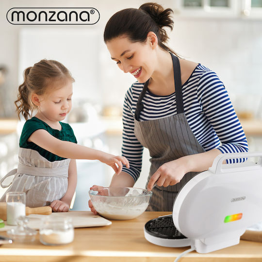 Monzana Waffle Maker for Heart Waffles 2 Waffle Slots 1200W
