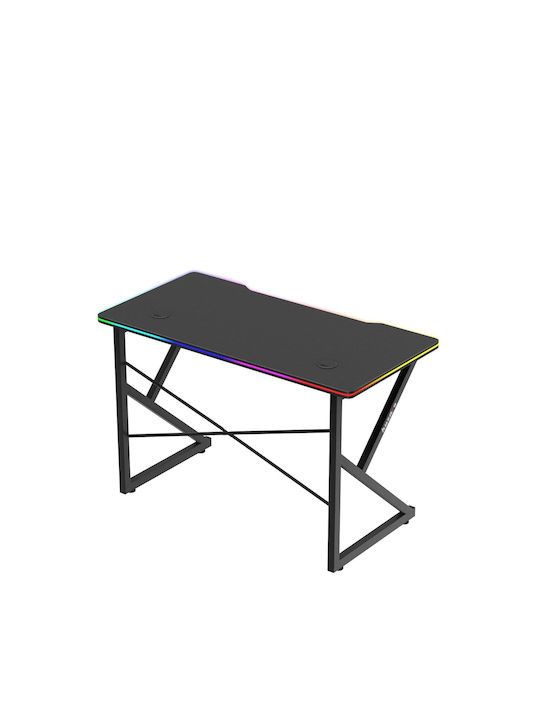 Γραφείο Gaming Ξύλινο Black με LED 120x60x75εκ.