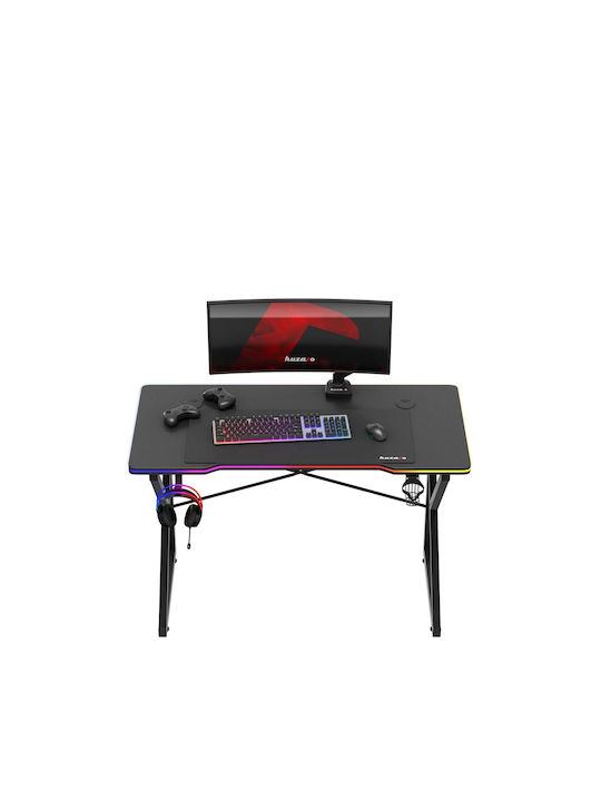 Γραφείο Gaming Ξύλινο Black με LED 120x60x75εκ.