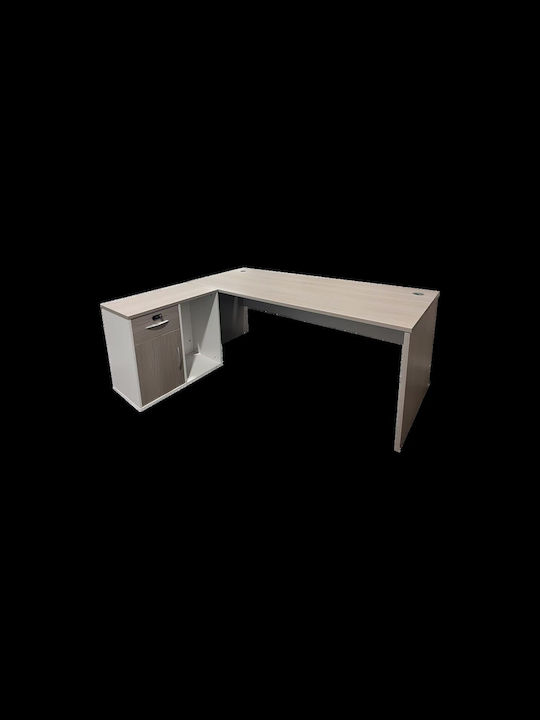 Ecke Professionelles Büro Armadi Holz Gray-white 140x70x75cm