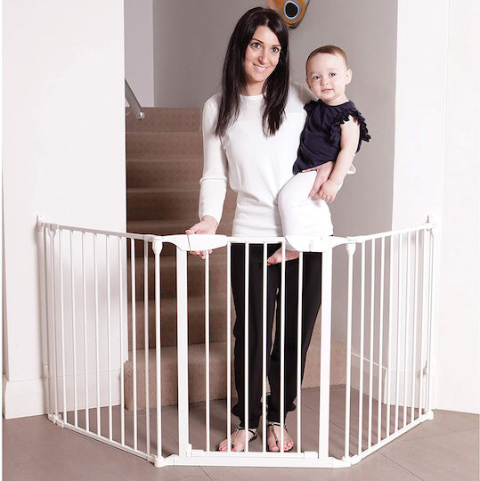 Dreambaby Блиндирана врата от Метал в Бял Цвят 74.5x74см 1бр