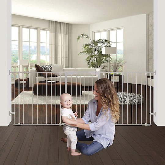 Dreambaby Блиндирана врата от Метал в Бял Цвят 74.5x74см 1бр