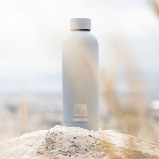 Ecolife Recyclable Bottle Thermos Stainless Steel BPA Free 500ml Gray