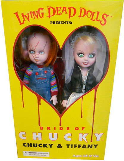 Păpuși Chucky Chucky & Tiffany Living Dead, set de 2 bucăți, 25cm