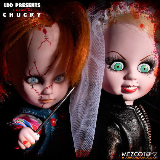 Păpuși Chucky Chucky & Tiffany Living Dead, set de 2 bucăți, 25cm