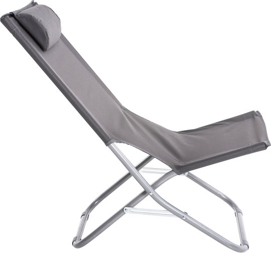 HomeMarkt Nalin Stühlchen Strand mit Hoher Rückenlehne Gray 80x50x72cm.