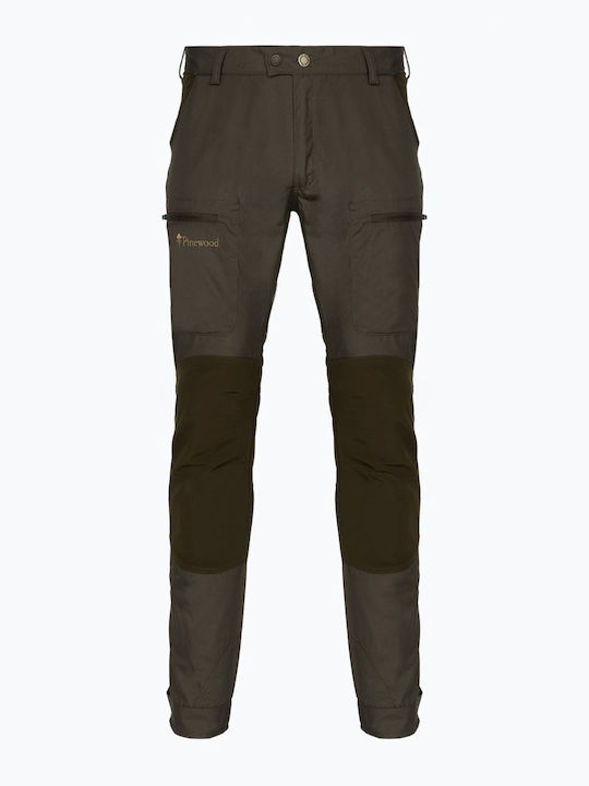 Pinewood Caribou TC Hunting Pants Waterproof Mid Green/Moss Green in Khaki Color