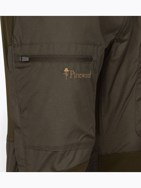 Pinewood Caribou TC Hunting Pants Waterproof Mid Green/Moss Green in Khaki Color