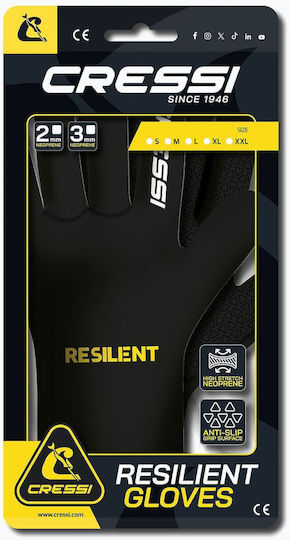 Cressi Cressi Resiliente Handschuhe 2mm Handschuhe L