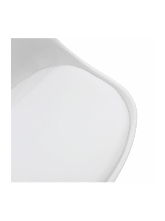 Gaston Dining Room Polypropylene Chair White - Natural 47.5x57x80.5cm