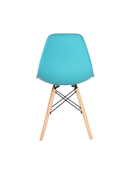 Twist PP Kitchen Polypropylene Chair Blue 46x50x82cm 4pcs