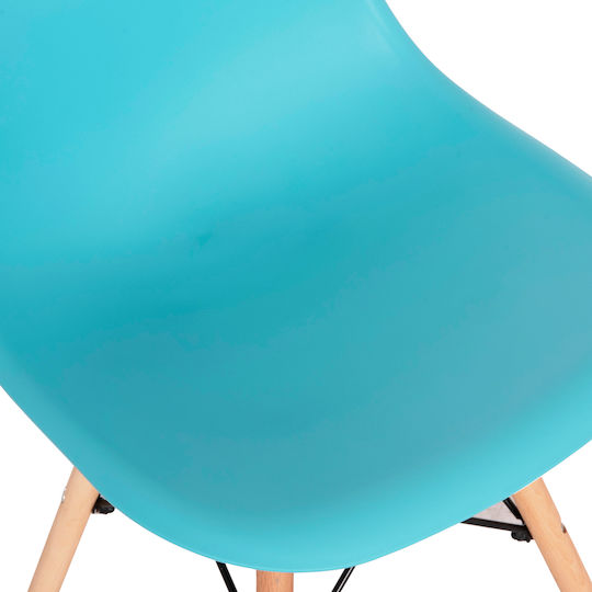 Twist PP Kitchen Polypropylene Chair Blue 46x50x82cm 4pcs