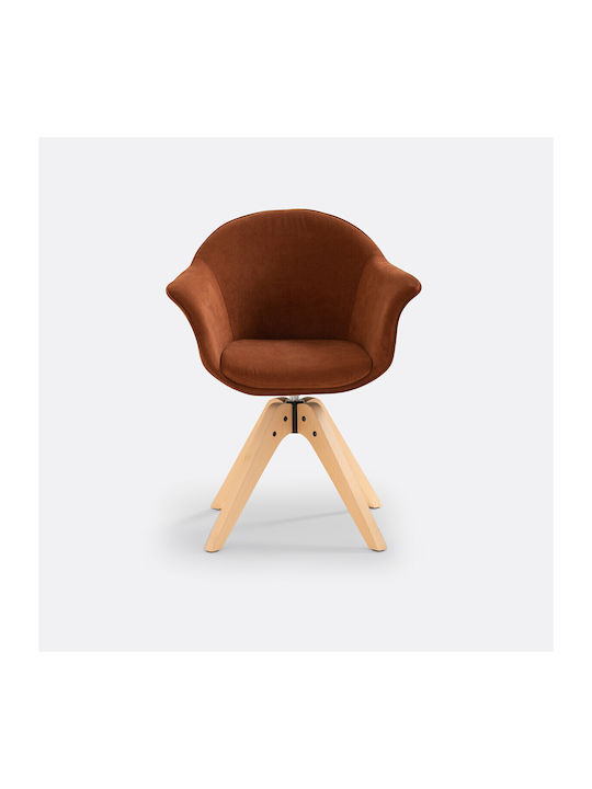 Quilda Stühle Speisesaal Orange 1Stück 63.5x58x82cm