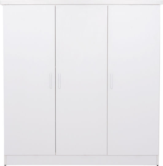 Bailey Drei Türen Schrank Weiß 116x40x123cm