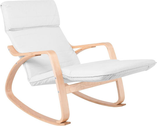 Hamilton Relax Armchair with Footstool White E7157 1 67x105x90cm
