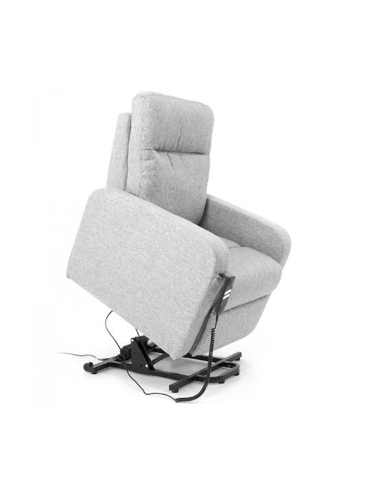 Nora Relax Armchair with Footstool Beige 80x90x108cm