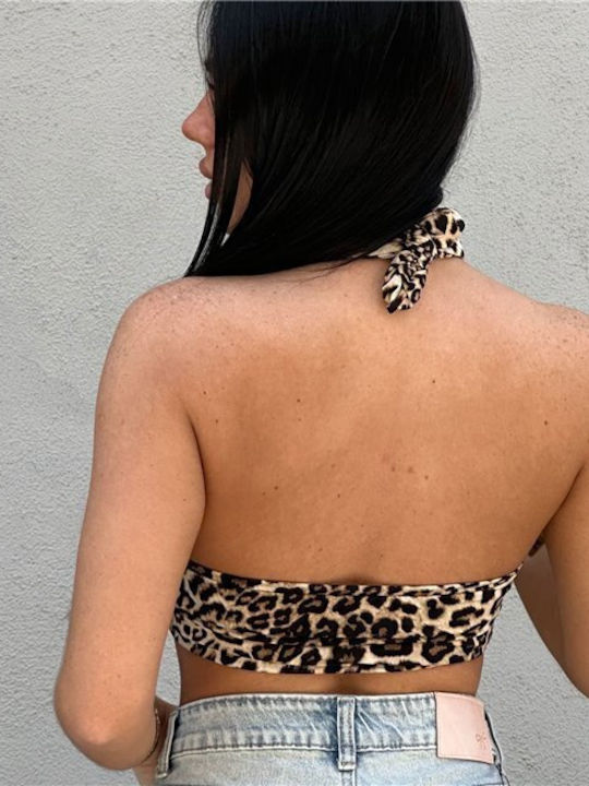 Γυναικεία Μπλούζα Animal Print Λεοπάρ