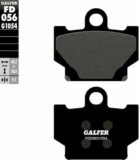 Galfer Τακάκια Μοτοσυκλέτας Εμπρός για Yamaha XV 250