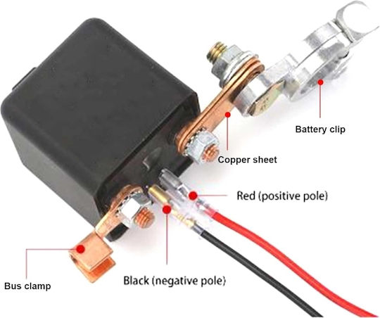 Battery Disconnect Switch Remote Control Prevents Battery Discharge High Security 12v 200a Suitable for Cars