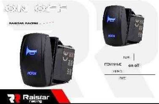 Raistar Car Horn Switch 12V-24V