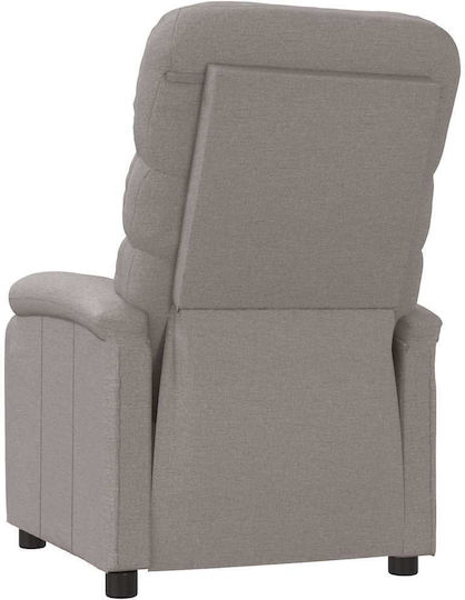 Πολυθρόνα Relax με Υποπόδιο Taupe 75x91x101cm