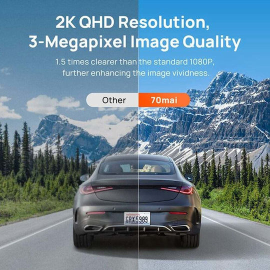 70Mai 1296P Windshield Car DVR with Adhesive Tape